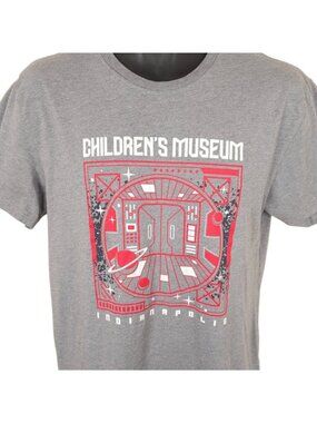 Childrens Museum T Shirt Mens Size Medium Gray Indianapolis Souvenir Tee